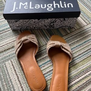 J McLaughlin Karina Slide- Size 9 in Natural- NWT Never worn